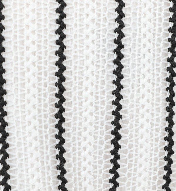NOLLEY'S goodman「レースワンナップカラー 半袖ニットシャツ 26SS」|ニット・セーター|