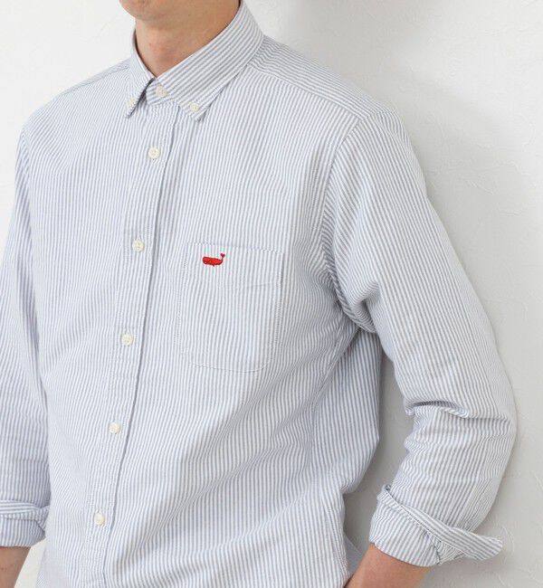 NOLLEY'S goodman「【BECシリーズ】TRADITIONAL OX クジラBD ボタンダウンシャツ 26AW」|シャツ・ブラウス|グレー系その他