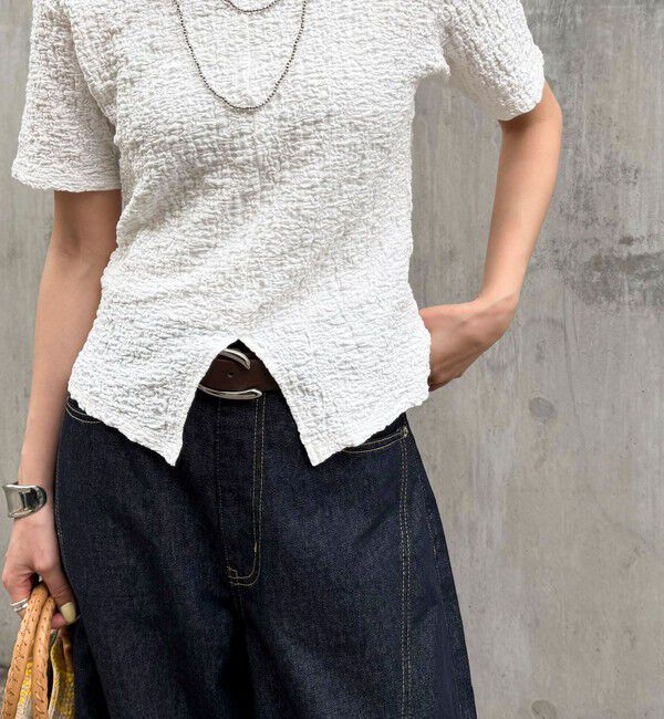 fredy emue「ぽこぽこ2WAYスリットプルオーバー」|Tシャツ・カットソー|