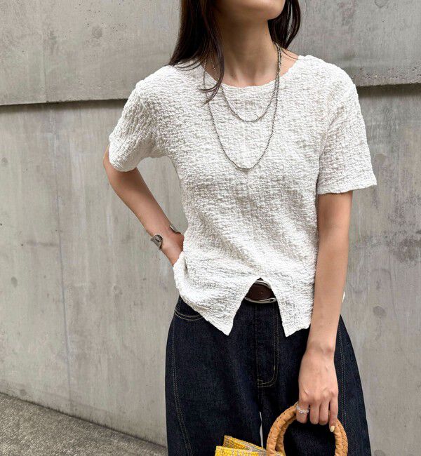 fredy emue「ぽこぽこ2WAYスリットプルオーバー」|Tシャツ・カットソー|