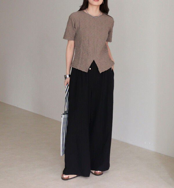 fredy emue「ぽこぽこ2WAYスリットプルオーバー」|Tシャツ・カットソー|