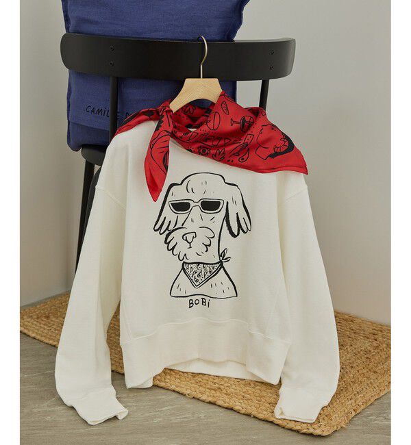 SALON adam et rope'「【Camille de Cussac by SALON】アートシルクスカーフ」|バンダナ・スカーフ|