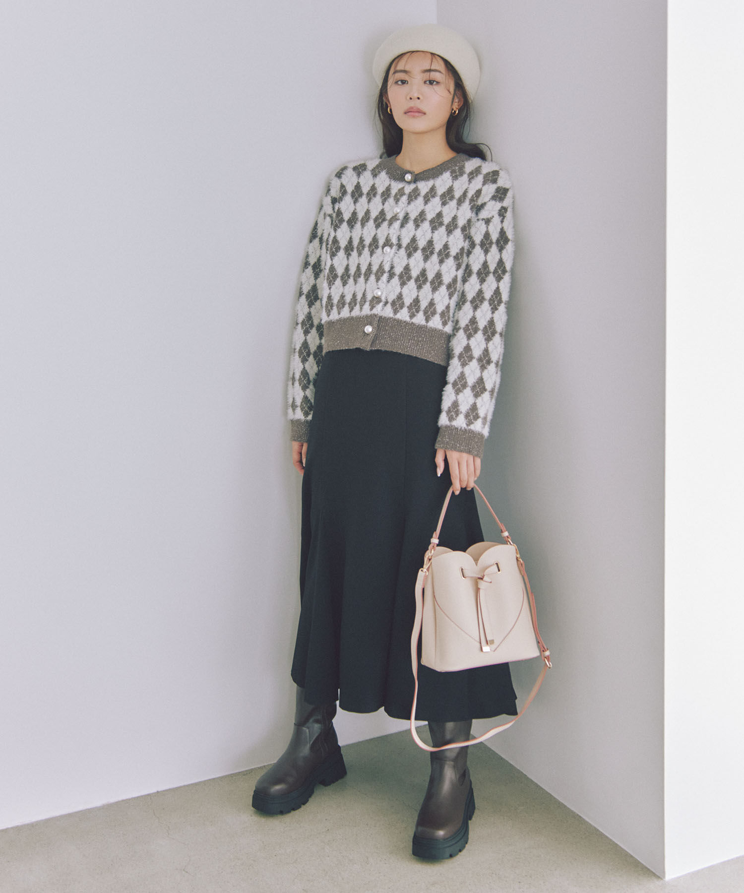 VIS「美easyウーリッシュバックレースアップマーメイドスカート」|スカート|