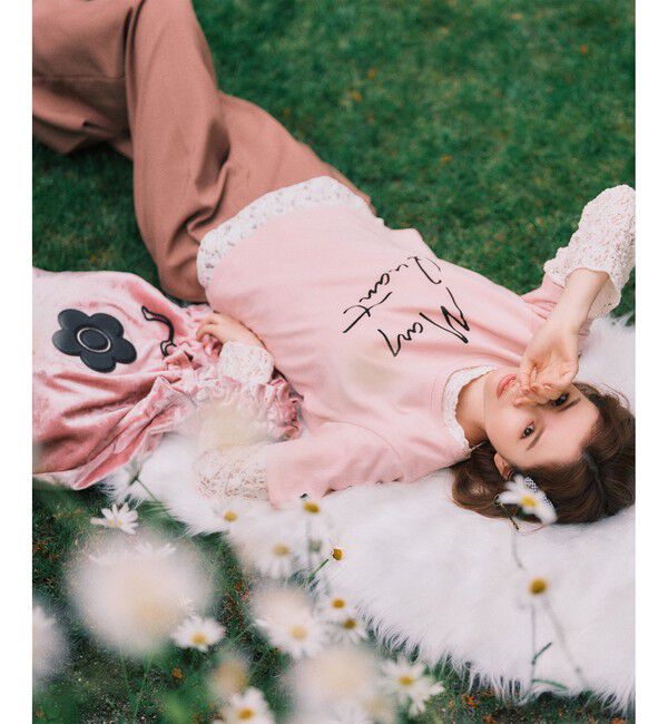 VIS「【MARY QUANT&times;VIS】コンパクトTシャツ」|Tシャツ・カットソー|