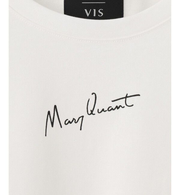 VIS「【MARY QUANT&times;VIS】コンパクトTシャツ」|Tシャツ・カットソー|