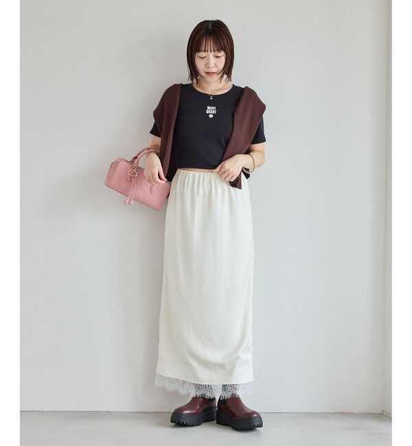 VIS「【MARY QUANT&times;VIS】コンパクトTシャツ」|Tシャツ・カットソー|