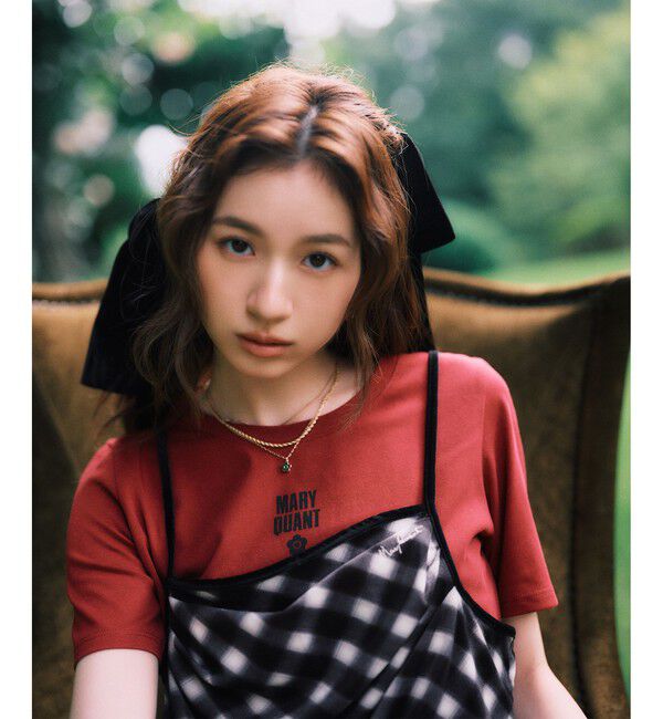 VIS「【MARY QUANT&times;VIS】コンパクトTシャツ」|Tシャツ・カットソー|