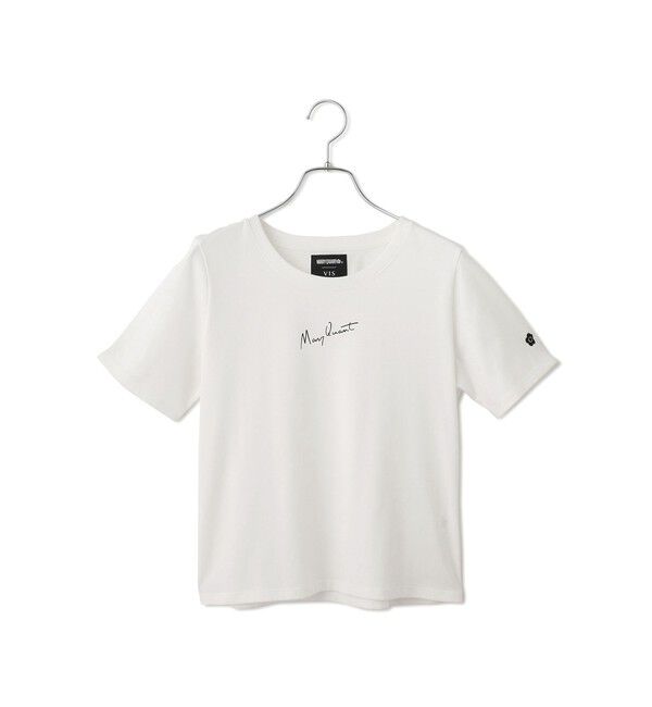 VIS「【MARY QUANT&times;VIS】コンパクトTシャツ」|Tシャツ・カットソー|オフホワイト(15)