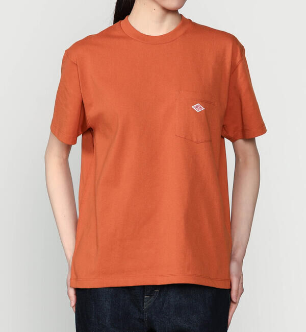DANTON「DANTON | ポケット クルーネックTシャツ SOLID WOMEN」|Tシャツ・カットソー|ORANGE