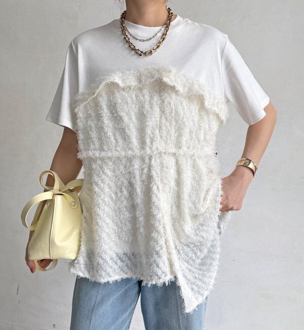  「【WEB限定】レイヤード風ビスチェTEE」|Tシャツ・カットソー|
