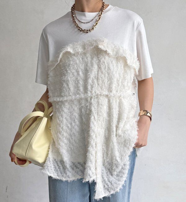  「【WEB限定】レイヤード風ビスチェTEE」|Tシャツ・カットソー|