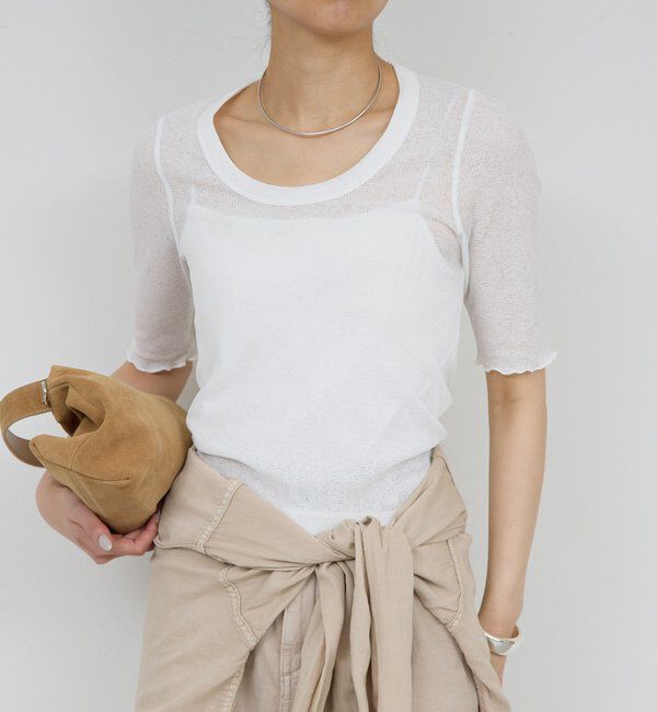  「【La nature linge】シアーワッフルTee」|Tシャツ・カットソー|