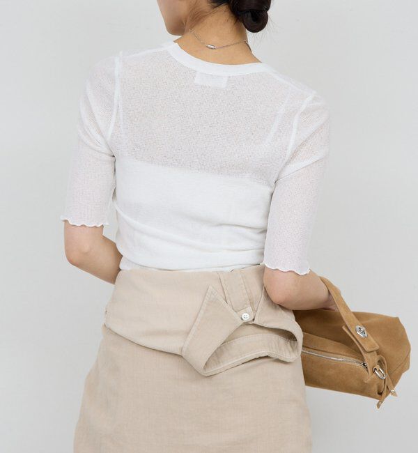  「【La nature linge】シアーワッフルTee」|Tシャツ・カットソー|