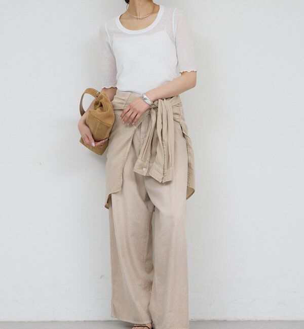  「【La nature linge】シアーワッフルTee」|Tシャツ・カットソー|