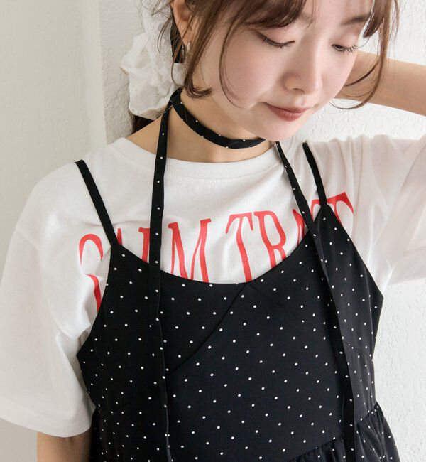  「ドットティアードミニワンピース」|ワンピース|