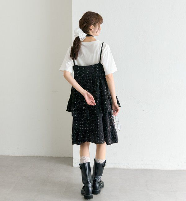  「ドットティアードミニワンピース」|ワンピース|