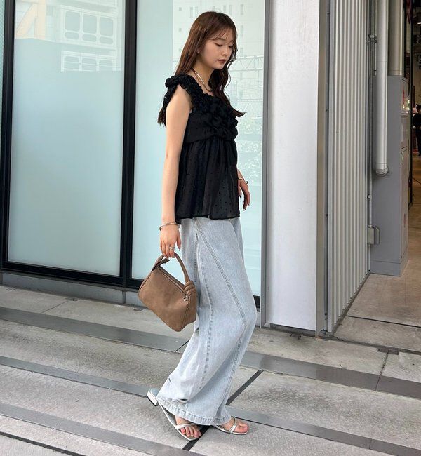 「ふわふわシャーリングチュニック」|シャツ・ブラウス|