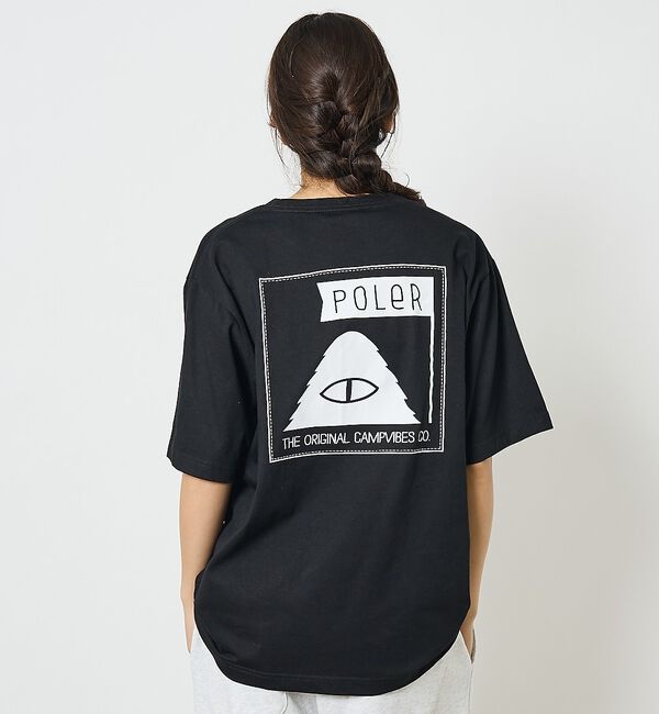 ABAHOUSE「【POLeR/ポーラー】バックプリント グラフィック Tシャツ / 0261MC」|Tシャツ・カットソー|ブラック系その他2