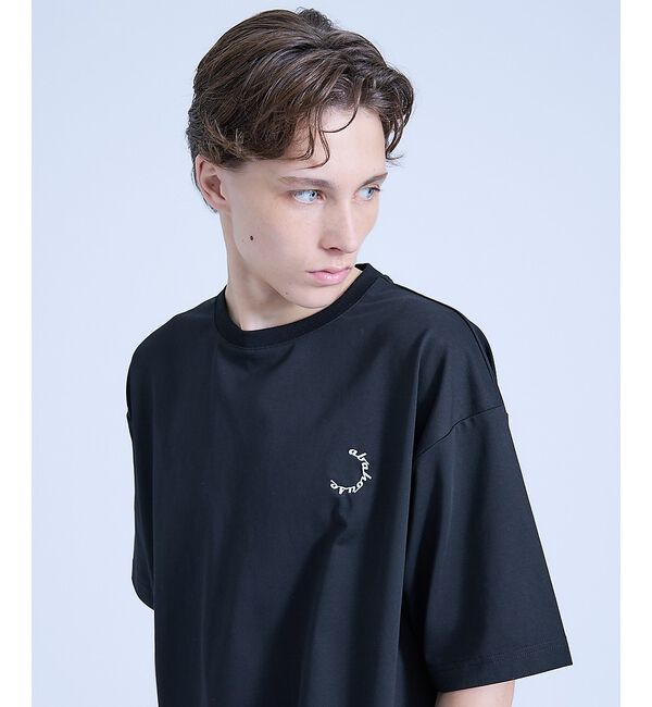 ABAHOUSE「サークルロゴ ワンポイント 刺繍Tシャツ」|Tシャツ・カットソー|