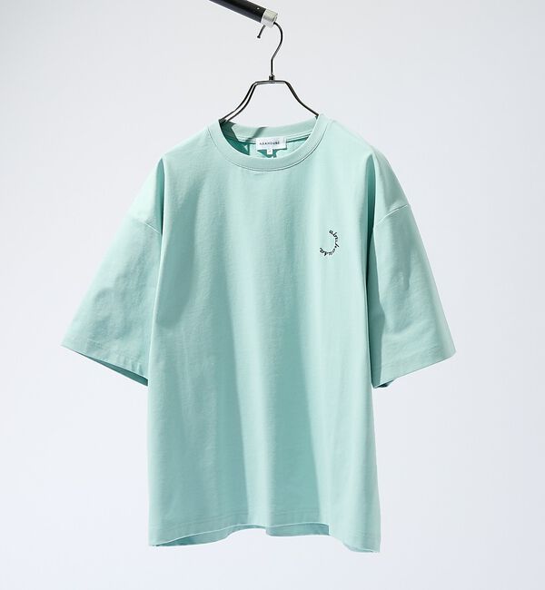 ABAHOUSE「サークルロゴ ワンポイント 刺繍Tシャツ」|Tシャツ・カットソー|