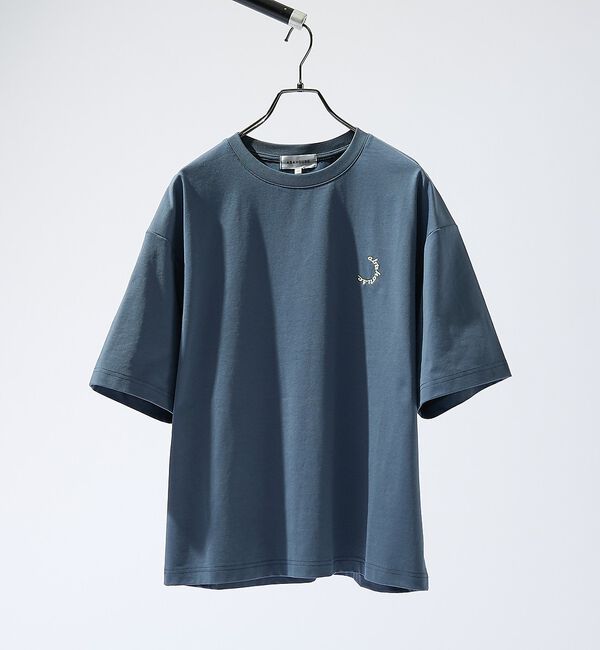 ABAHOUSE「サークルロゴ ワンポイント 刺繍Tシャツ」|Tシャツ・カットソー|