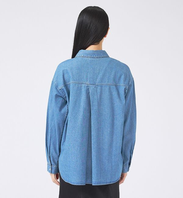 Rouge vif「【SOMETHING/サムシング】BIG DENIM SHIRT/デニムシャツ/」|シャツ・ブラウス|
