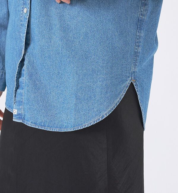 Rouge vif「【SOMETHING/サムシング】BIG DENIM SHIRT/デニムシャツ/」|シャツ・ブラウス|