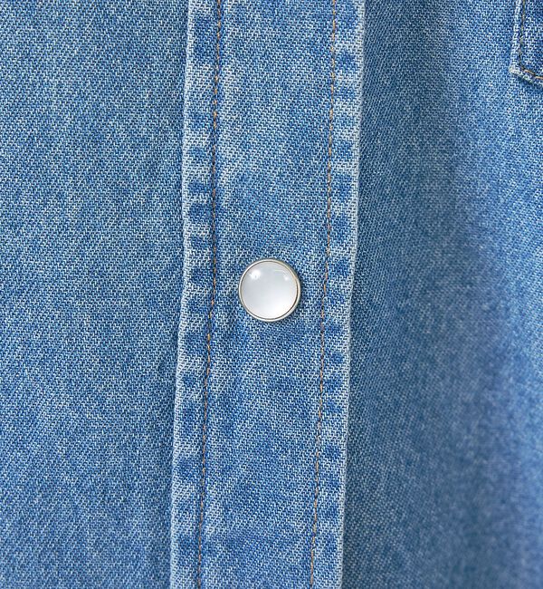 Rouge vif「【SOMETHING/サムシング】BIG DENIM SHIRT/デニムシャツ/」|シャツ・ブラウス|