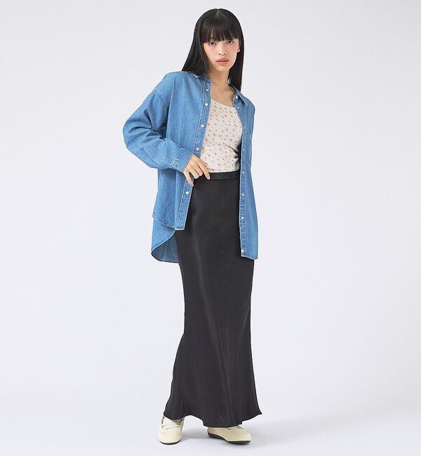 Rouge vif「【SOMETHING/サムシング】BIG DENIM SHIRT/デニムシャツ/」|シャツ・ブラウス|