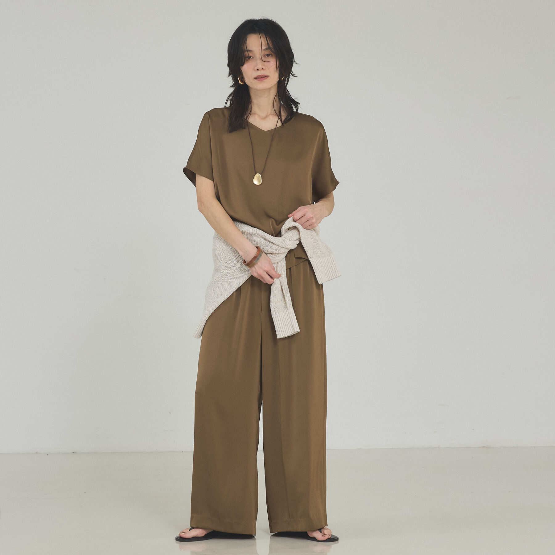 qualite「【今季最後の再入荷/接触冷感・吸水速乾】クールサテンパンツ/セットアップ対応」|その他|