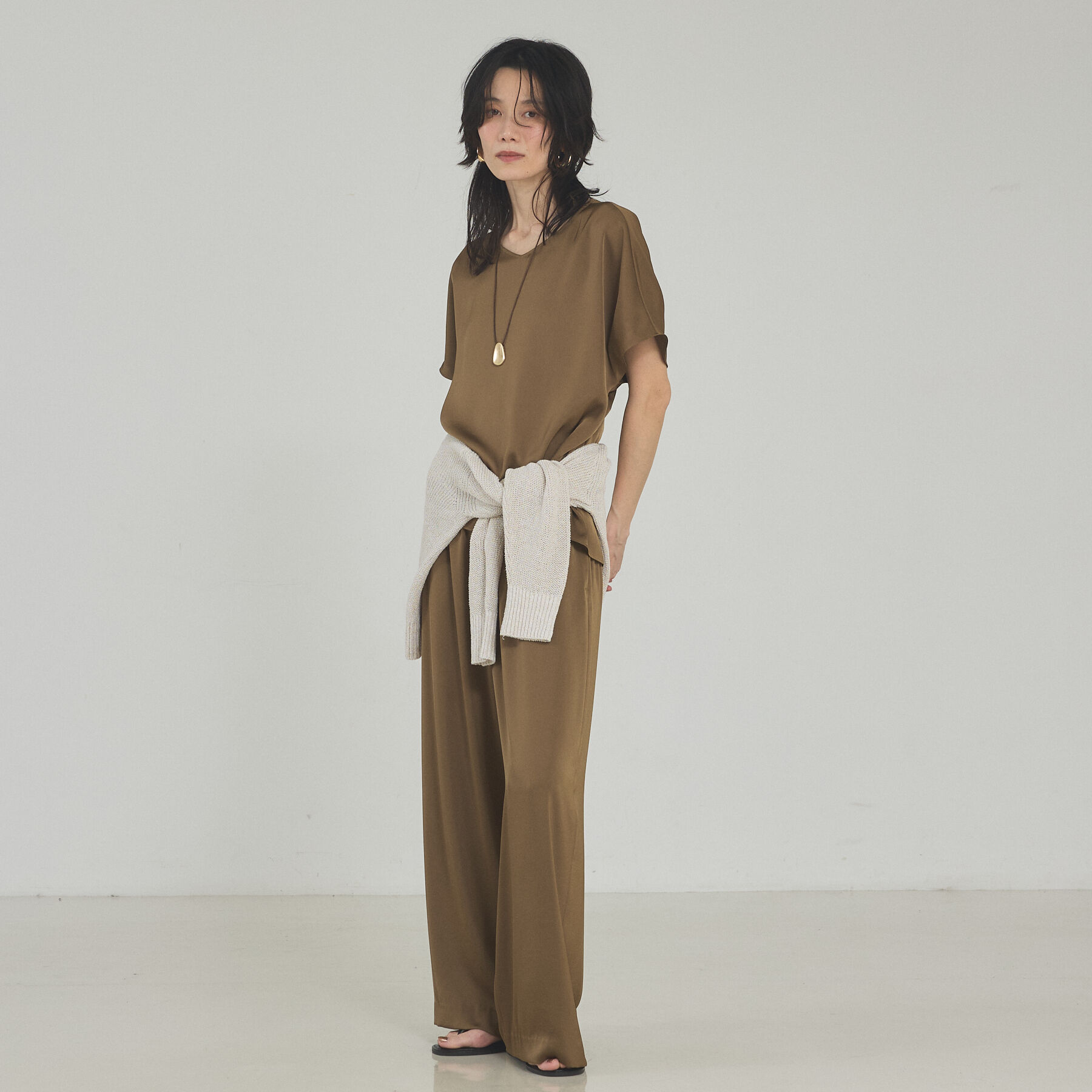qualite「【今季最後の再入荷/接触冷感・吸水速乾】クールサテンパンツ/セットアップ対応」|その他|