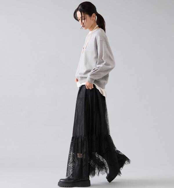 Liesse「ラメ裏毛プルオーバー」|Tシャツ・カットソー|