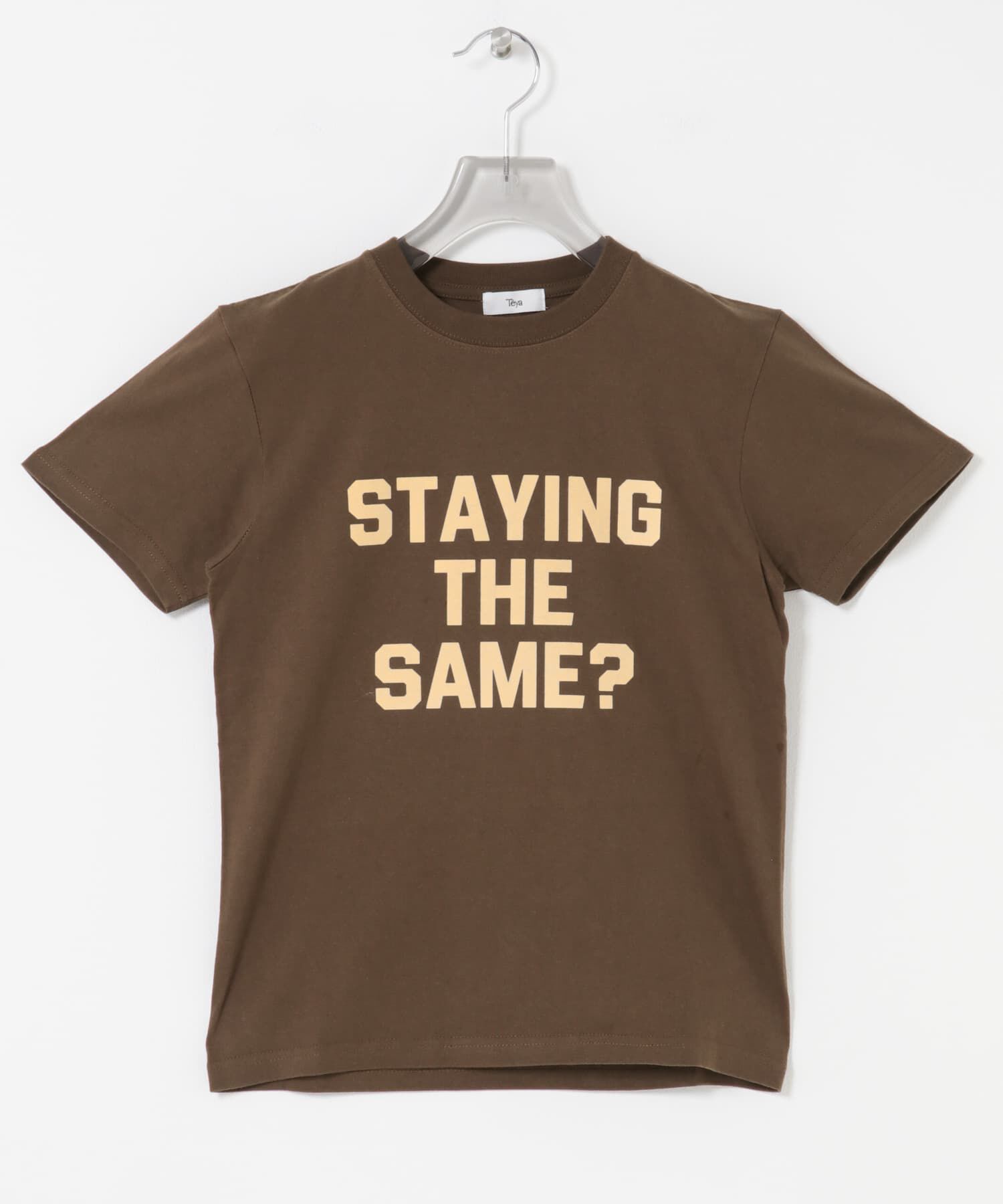 URBAN RESEARCH「Teya　Flock Letter T-shirts」|Tシャツ・カットソー|ブラウン
