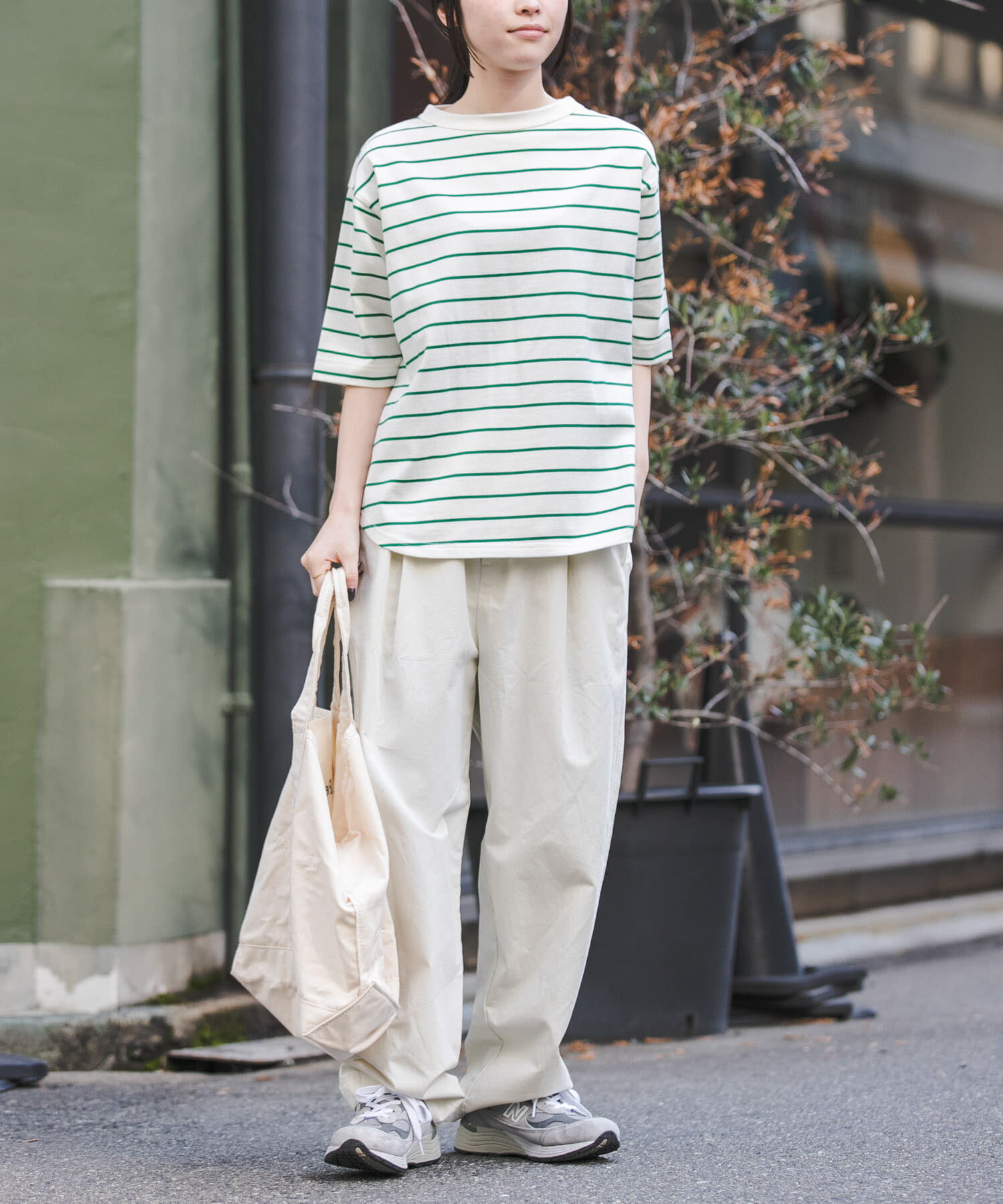 URBAN RESEARCH DOORS「FORK&SPOON　ボトルネックショートスリーブTシャツ」|Tシャツ・カットソー|