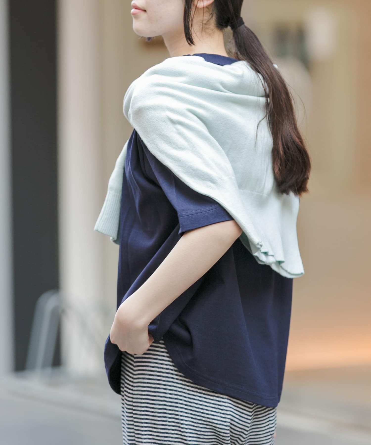 URBAN RESEARCH DOORS「FORK&SPOON　ボトルネックショートスリーブTシャツ」|Tシャツ・カットソー|