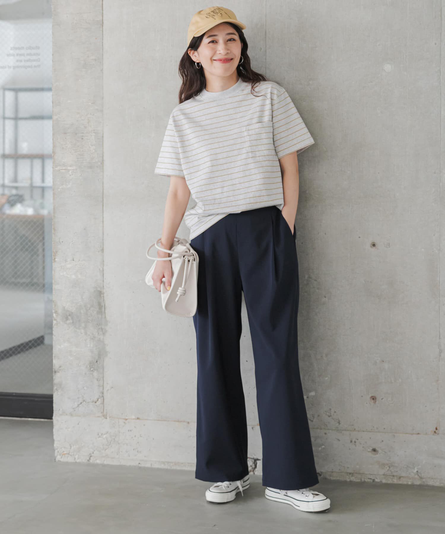 URBAN RESEARCH DOORS「『3サイズ展開』『UR TECH』完声/涼フロントタックEZパンツ」|その他|ネイビー