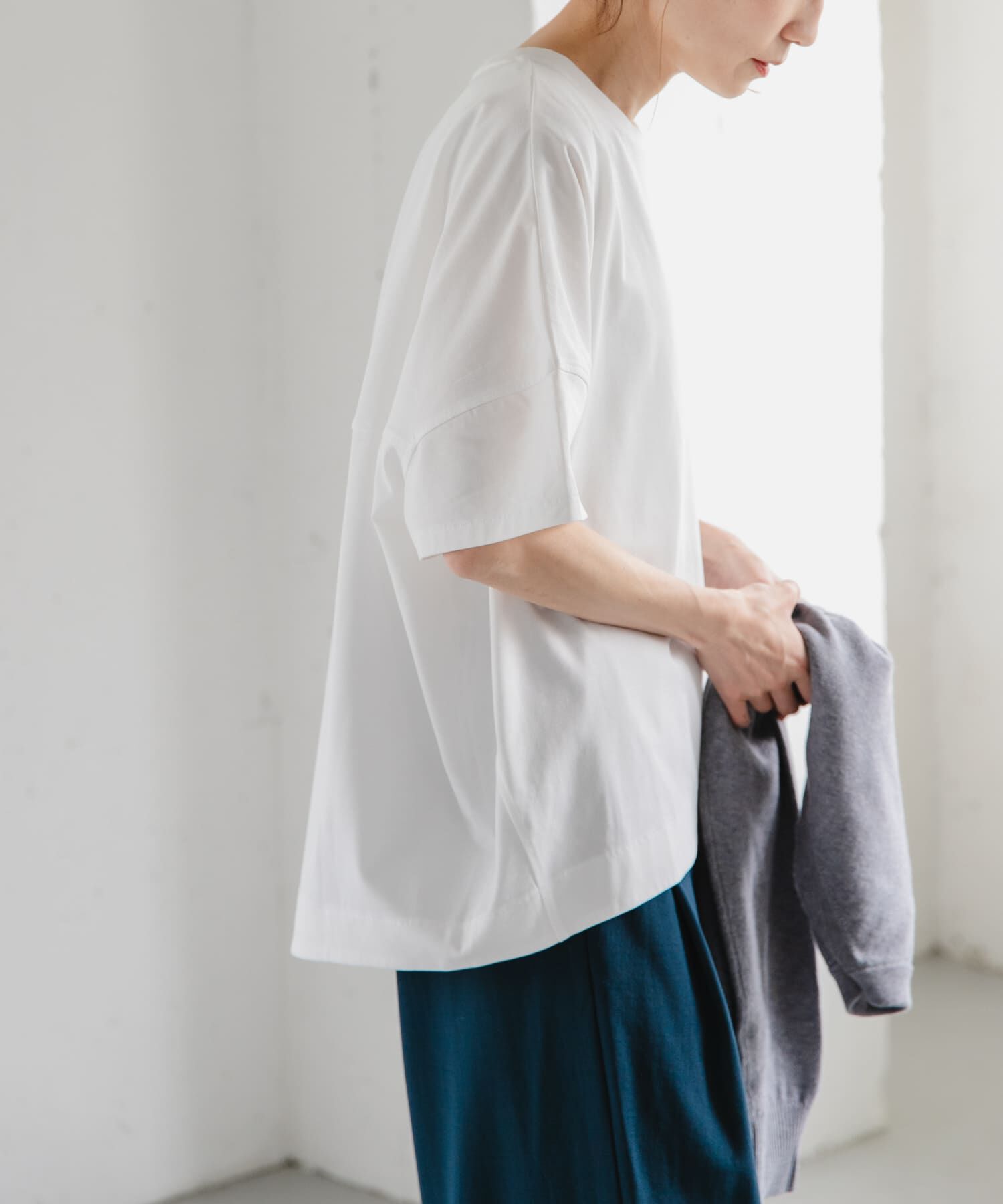 URBAN RESEARCH DOORS「FORK&SPOON　コクーンショートスリーブTシャツ」|Tシャツ・カットソー|