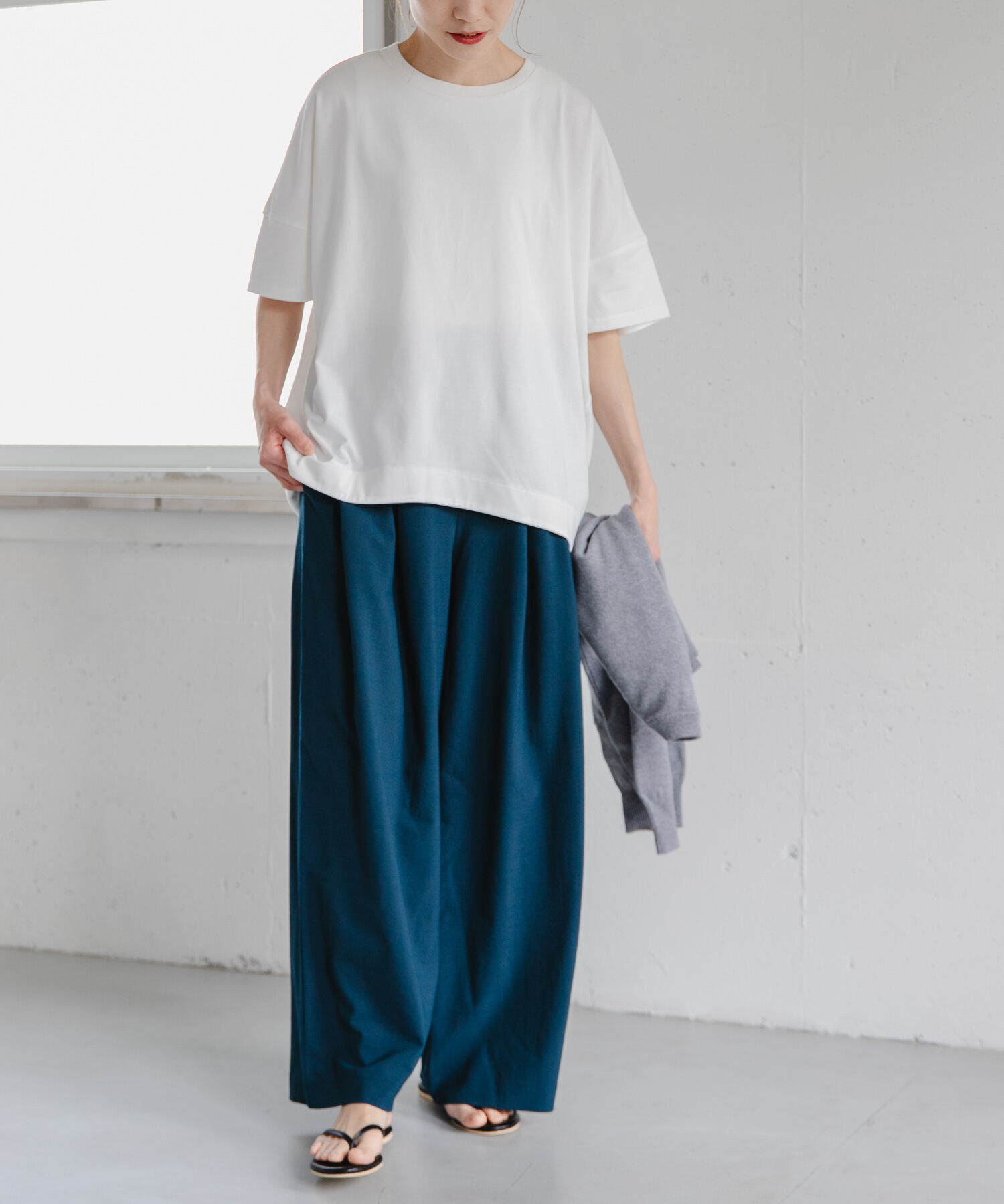 URBAN RESEARCH DOORS「FORK&SPOON　コクーンショートスリーブTシャツ」|Tシャツ・カットソー|