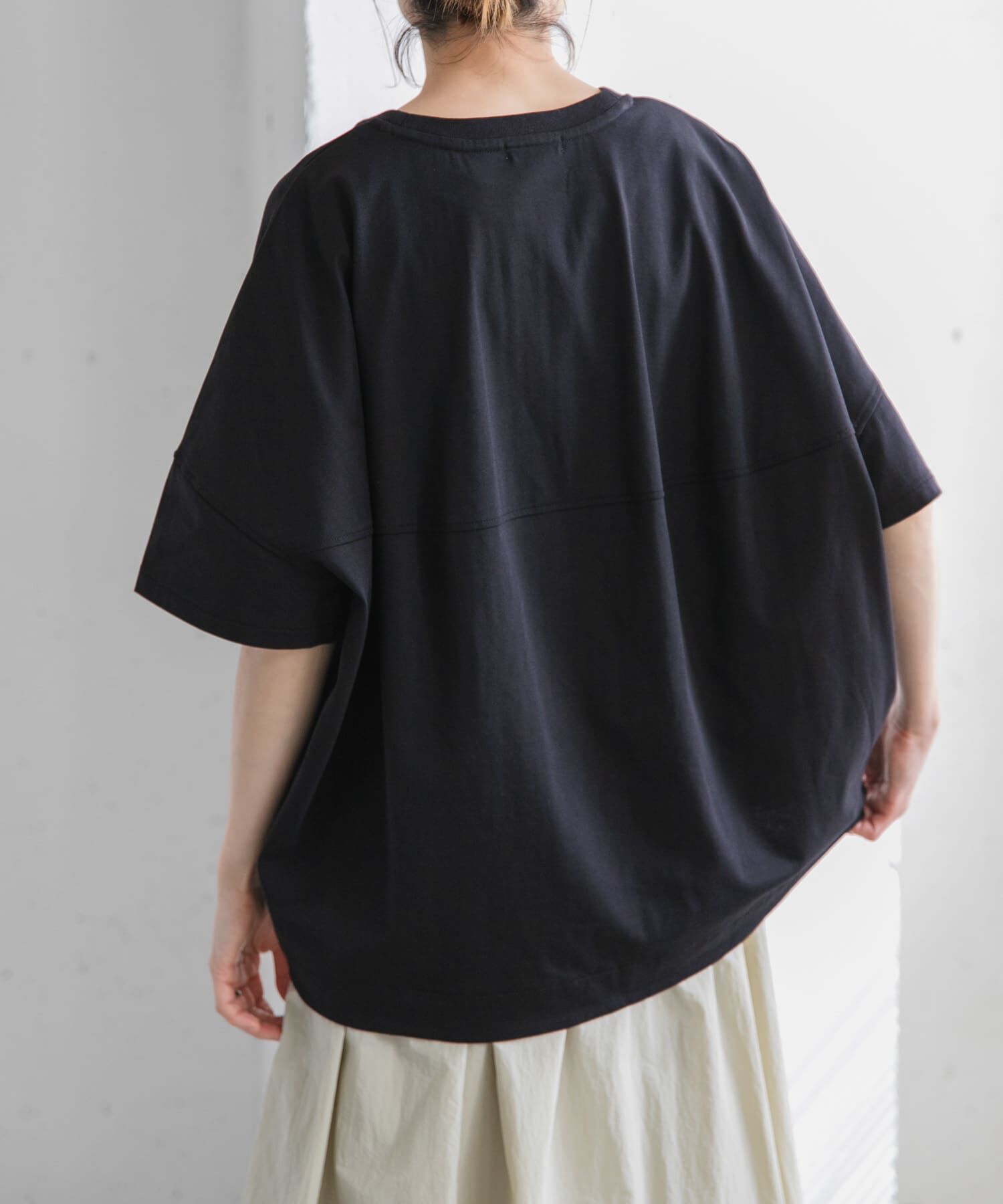 URBAN RESEARCH DOORS「FORK&SPOON　コクーンショートスリーブTシャツ」|Tシャツ・カットソー|