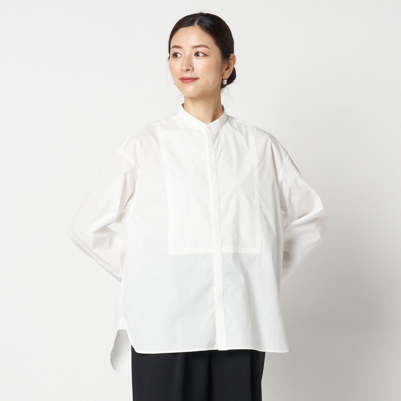 HELIOPOLE「HELIOPOLE BAND COLLAR SHIRT」|シャツ・ブラウス|
