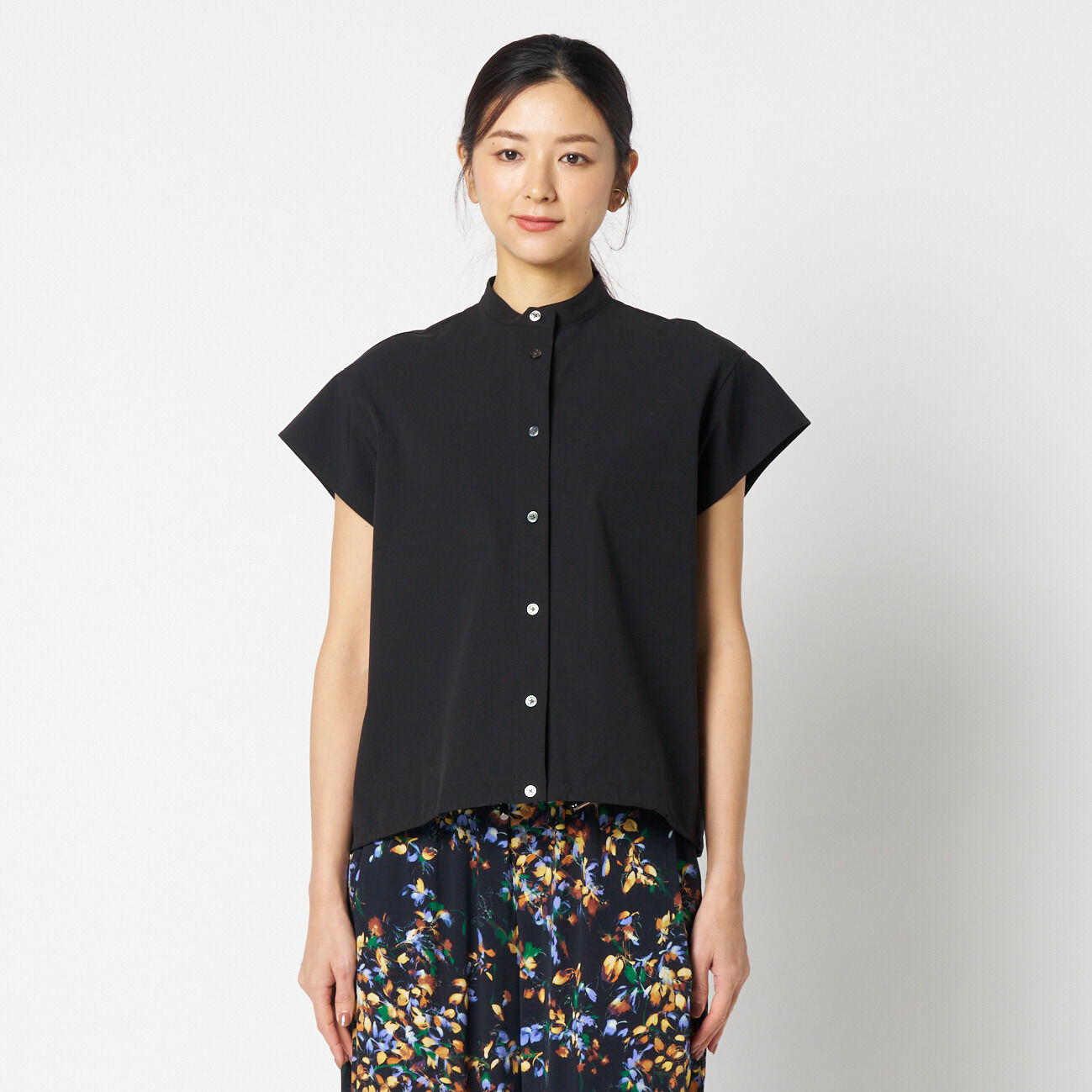 HELIOPOLE「HELIOPOLE FRENCH SLEEVE DRAWSTRING SHIRT」|シャツ・ブラウス|