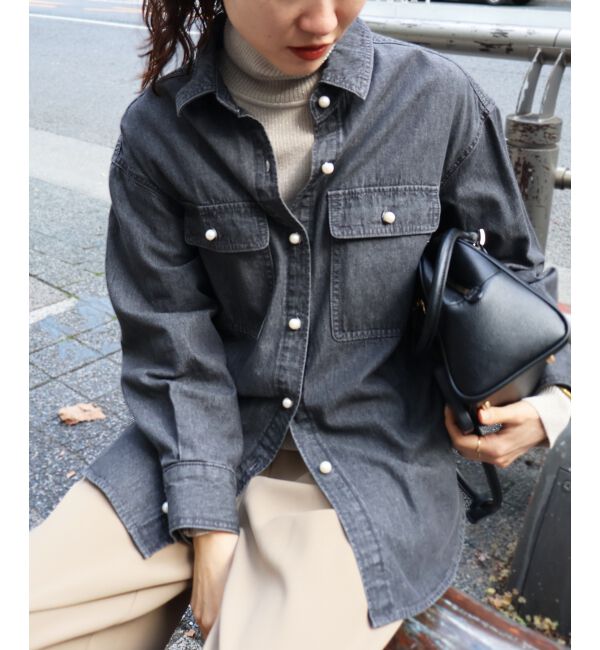 le.coeur blanc「パールボタンシャツ」|シャツ・ブラウス|