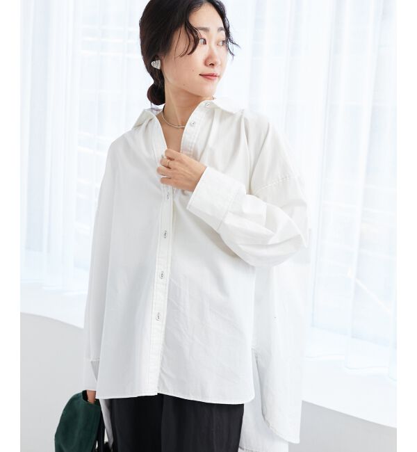 le.coeur blanc「《WEB限定アイテム》バックデザインオーバーデニムシャツ」|シャツ・ブラウス|オフ