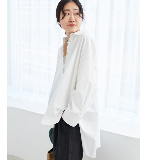 le.coeur blanc「《WEB限定アイテム》バックデザインオーバーデニムシャツ」|シャツ・ブラウス|