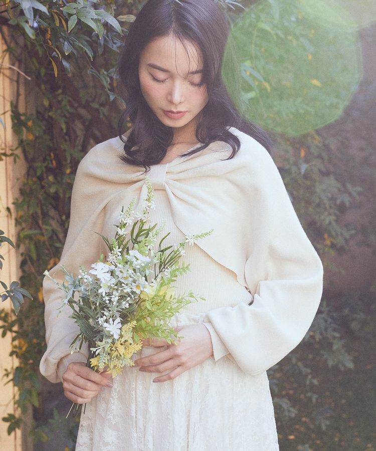 earth music&ecology「【WEB限定】リボンニットアンサンブル」|ニット・セーター|