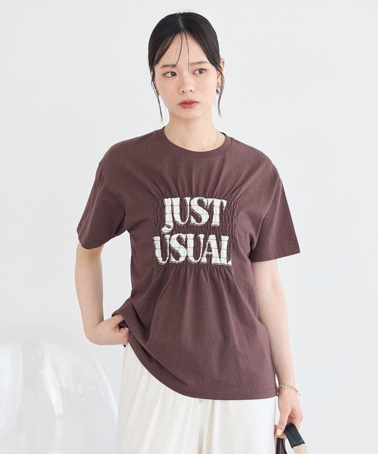 earth music&ecology「シャーリングロゴTシャツ」|Tシャツ・カットソー|