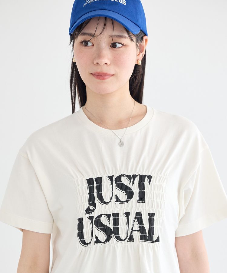 earth music&ecology「シャーリングロゴTシャツ」|Tシャツ・カットソー|