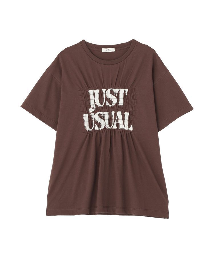 earth music&ecology「シャーリングロゴTシャツ」|Tシャツ・カットソー|