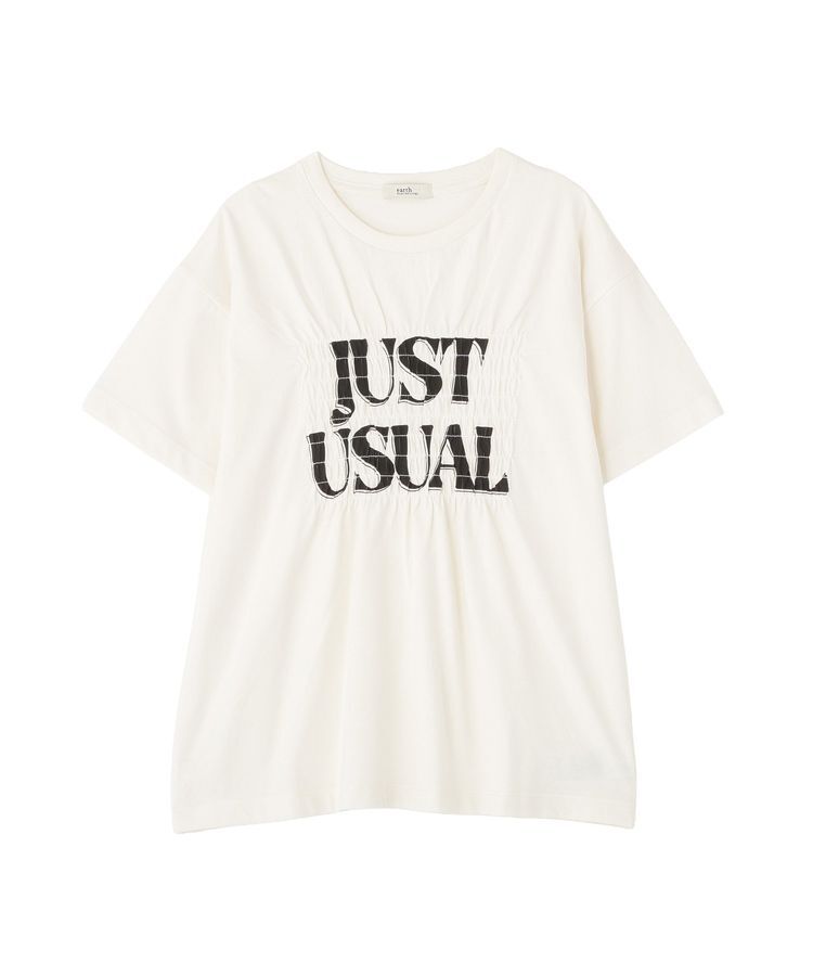 earth music&ecology「シャーリングロゴTシャツ」|Tシャツ・カットソー|