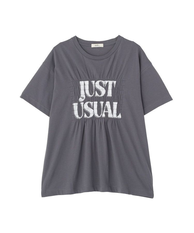 earth music&ecology「シャーリングロゴTシャツ」|Tシャツ・カットソー|